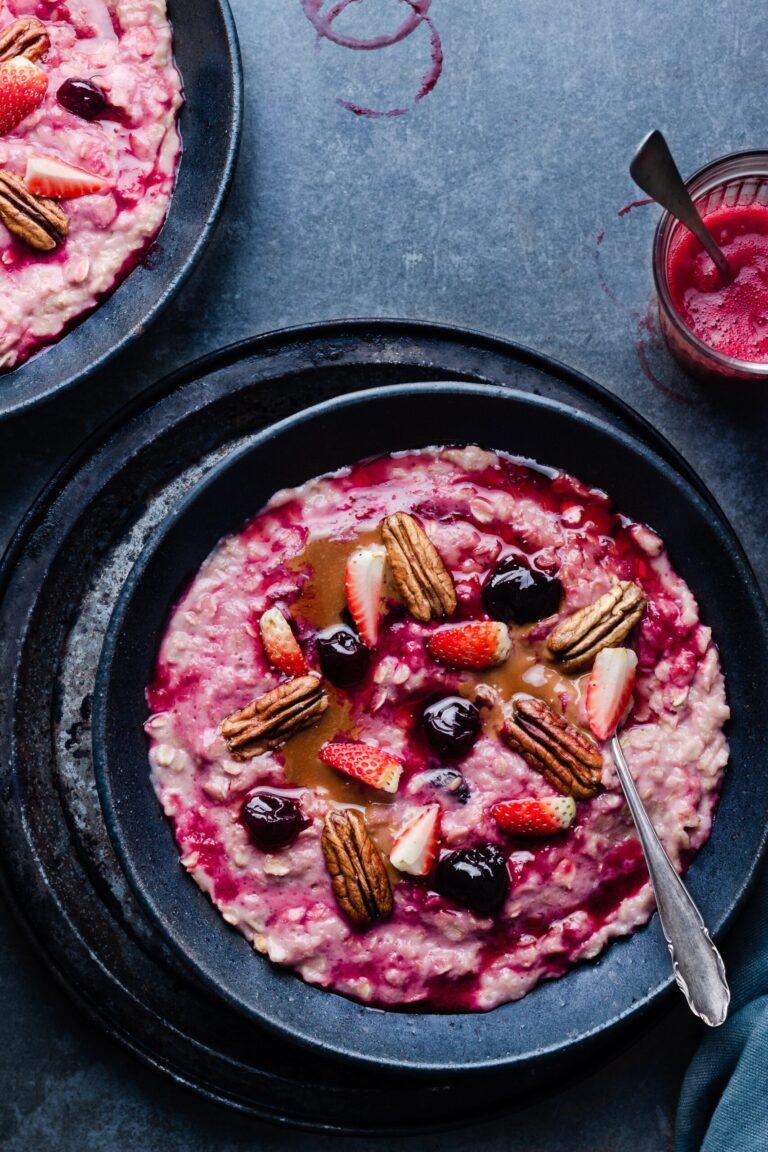 make oatmeal blueberries n cream