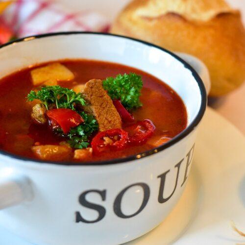 goulash, soup, dish